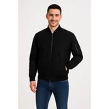 Rawea Fashion Erkek Bomber Mont Ceket – Fermuarlı, Kapitone Içi Astarlı, Su Itici Kumaş, Regular Fit, Uzun Kollu, Yandan Cepli, Bahar & Kış Rahat Günlük Stil - Siyah