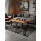 Raweyn Nexo Doğal Ahşap Orta Sehpa 100X100 - AÇIK CEVİZ