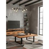 Raweyn Struct Sulamalı Doğal Ahşap Orta Sehpa 85X120 - AÇIK CEVİZ