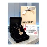 RAWEZON Nerovia Premium Gold Kuğu Çelik Kolye Seti, Kolye Kutulu Paketli,Arkadaşa Sevgiliye ve Kadına Hediye