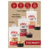 Rawie Kedi Ödül Maması Mezgit, Tavuk Göğüs ve Karadutlu Hindi Göğüs, Freeze Dry,%100 Doğal, Katkısız, 40 gr, 3'lü Paket
