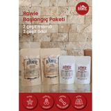 Rawie Kedi Tavuk ve Balık Mama ile Tavuk Ciğer-Mezgit Ödül Mama Başlangıç Paketi, Freeze Dry, Doğal, Tüm Yaş Gruplarına Uygun, 4'lü Set