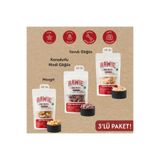 Rawie Köpek Ödül Maması Mezgit, Tavuk Göğüs ve Karadutlu Hindi Göğüs, Freeze Dry,%100 Doğal, Katkısız, 3'lü Paket, 40 gr