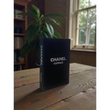 Rawliving Kumaş Kaplı Chanel Siyah Gümüş Dekoratif Kitap Kutu - Siyah - Gümüş