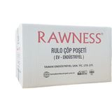 Rawness 80X110 Siyah Jumbo Boy Çöp Poşeti 400 gr 10 Lu 20 Rulo