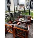 Rawzen Home Ahşap Bahçe Balkon Takımı - 1