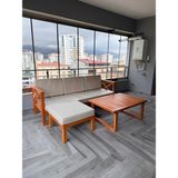 Rawzen Home Masif Ahşap Lüks Bahçe Oturma Grubu I Balkon Mobilyası - 1