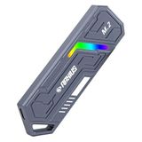 RaXius DK03 USB-A/Type-C Kablolu RGB 22x80 M.2 NVMe Taşınabilir Harici SSD (512, GB)
