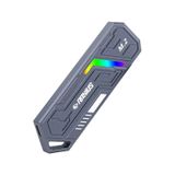 Raxius Dk03 Usb-A/Type-C Kablolu Rgb 512Gb 22X80 M.2 Nvme Taşınabilir Harici Ssd