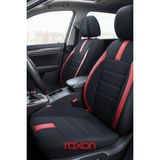 Raxon Neptun Plus Serisi Tay Tüyü Kumaş Oto Koltuk Kılıfı Tam Set | Airbag Uyumlu Lüks Araç Koltuk Kılıfı - Kırmızı