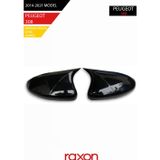 Raxon PEUGEOT 308 - 2014-2021 Batman & Yarasa Ayna Kapağı – Parlak Piano Black Sport