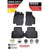 Raxon Skoda Octavia 2008-2013 3D Havuzlu Paspas – Tam Uyumlu | Su Geçirmez, Kaymaz - Siyah