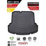 Raxon Volkswagen Jetta SD Cepli 2011-2018 Bagaj Havuzu – 3D Özel Kalıp | Su Geçirmez, Kaymaz, Tam Uyum