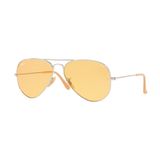 Ray Ban 0RB AVIATOR LARGE METAL 9065V9 55 Güneş Gözlüğü, Erkek, Gümüş