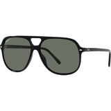Ray-Ban 0RB2198 901/58 60 Unisex Polarize Güneş Gözlüğü Siyah Çerçeve ve Yeşil Cam ile Şık