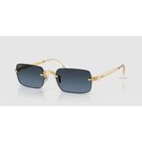 Ray-ban 0rb3928 001/s2 54 Unisex Güneş Gözlüğü Altın - Beyaz