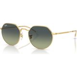 Ray-Ban 3565 001/BH 51 Unisex Güneş Gözlüğü Altın Çerçeve ve Yeşil Cam ile UV 400 Koruma