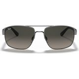 Ray-Ban 3663 004/71 60-17Erkek Güneş Gözlüğü Gümüş Çerçeve ile UV 400 Koruma Sağlayan Tasarım