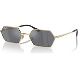 Ray-Ban 3728 92136V 58 Unisex Güneş Gözlüğü Altın Çerçeve ile UV 400 Filtreli Günlük Kullanım
