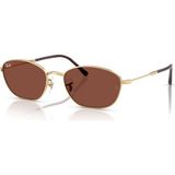 Ray-Ban 3749 001/C5 55-18 Kadın Güneş Gözlüğü Altın Renkli Metal Çerçeve ile UV 400 Koruma
