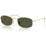 Ray-Ban 3832 001/31 55 Unisex Güneş Gözlüğü Açık Yeşil Cam ve Altın Renkli Metal Çerçeve