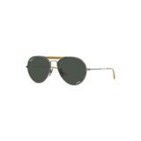 Ray-Ban 8063 9208K8 Polarize Chromance Titanyum Erkek Güneş Gözlü - Yeşil