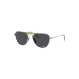 Ray-Ban 8064 9208K8 Polarize Chromance Titanyum Erkek Güneş Gözlüğü - Gümüş