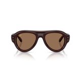 Ray-Ban A$AP Rocky RB4925 Aviator Puffer Evolution Collection Güneş Gözlüğü, Şeffaf Kahverengi/Koyu Kahverengi, 52 mm