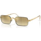 Ray-Ban By A$ap Rocky Unisex Güneş Gözlüğü 54 mm Altın Metal Çerçeve UV Koruma Özellikli - Altın - Kahve