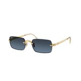 Ray-Ban By Asap Rocky RB 3928 001/S2 54 Gold-Blue Aynalı Güneş Gözlüğü