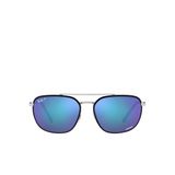 Ray-Ban Chromance RB3708 Köşeli Siyah Unisex Polarize Güneş Gözlüğü