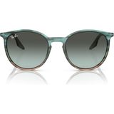 Ray-Ban Çizgili Mavi ve Yeşil 0RB 2204 1394/GK 51 Unisex Güneş Gözlüğü - Çok Renkli