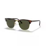 Ray-Ban Clubmaster RB 3016 W0366 49 Tortoise/Gold-Green Unisex Güneş Gözlüğü