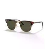 Ray-Ban Clubmaster RB 3016 W0366 51 Tortoise/Gold-Green Unisex Güneş Gözlüğü