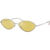 Ray-Ban Güneş Gözlüğü RB3757 59 003/6D Metal Çerçeve Oval Erkekler İçin Gümüş Renk UV 400 Filtre