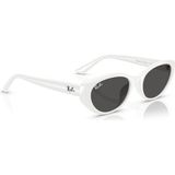 Ray-Ban Güneş Gözlüğü RB4457D 55 mm Beyaz Çerçeve ile Erkekler İçin Günlük Kullanım 677287