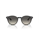 Ray-Ban Güneş Gözlüğü - Yuvarlak Siyah Kemik Çerçeve Gri Cam Degrade %100 Uv Koruma 0Rb2180