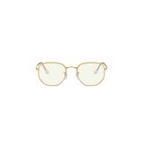Ray-Ban Hexagonal RB3548 Geometrik Altın Unisex Güneş Gözlüğü