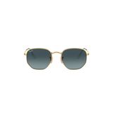 Ray-Ban Hexagonal RB3548N Geometrik Altın Unisex Güneş Gözlüğü