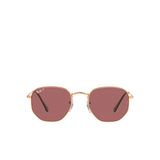 Ray-Ban Hexagonal RB3548N Geometrik Pembe Unisex Polarize Güneş Gözlüğü