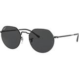 Ray-Ban Jack RB 3565 002/48 53 Siyah Unisex Güneş Gözlüğü Metal Çerçeve Polarize Lens - 53 Ekartman