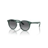Ray-Ban Junior RJ 9064S 7130T3 44 Polarize Çocuk Oval Yeşil Kemik Güneş Gözlüğü