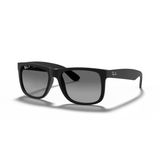Ray-Ban Justin RB 4165 622/T3 55 Black-Light Grey Polarize Unisex Güneş Gözlüğü
