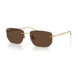 Ray-Ban Kadın Güneş Gözlüğü 3768 001/73 56 Metal Çerçeve UV 400 Koruma Altın Renk