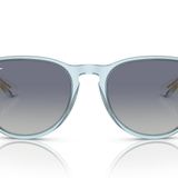 Ray-Ban Kadın Güneş Gözlüğü Siyah Çerçeve, Gri Gradyan Lensler, 54MM, Şeffaf Açık Mavi/Gri Gradyan Mavi, 54 mm