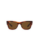 Ray-Ban Mega Wayfarer RB0840S Köşeli Kahve Unisex Polarize Güneş Gözlüğü