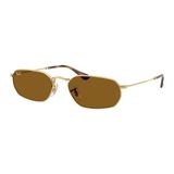 Ray-Ban Metal Güneş Gözlüğü 0RB3947 001/33 54 Unisex UV 400 Filtreli Kahverengi Cam