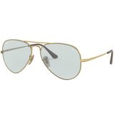 Ray-Ban -Ray-Ban Aviator Metal II Karanlık Lensler, Dorado/Mavi Işık Fotokrom, 58
