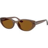 Ray-Ban Ray Ban RB4457-D 6779/83 55 Polarize Güneş Gözlüğü - Kahverengi