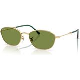 Ray-Ban Rayban 0RB3749 001/4E 58 Açık Yeşil Güneş Gözlük Metal Çerçeve ile Şık Tasarım